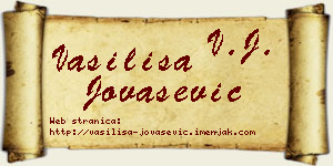 Vasilisa Jovašević vizit kartica
